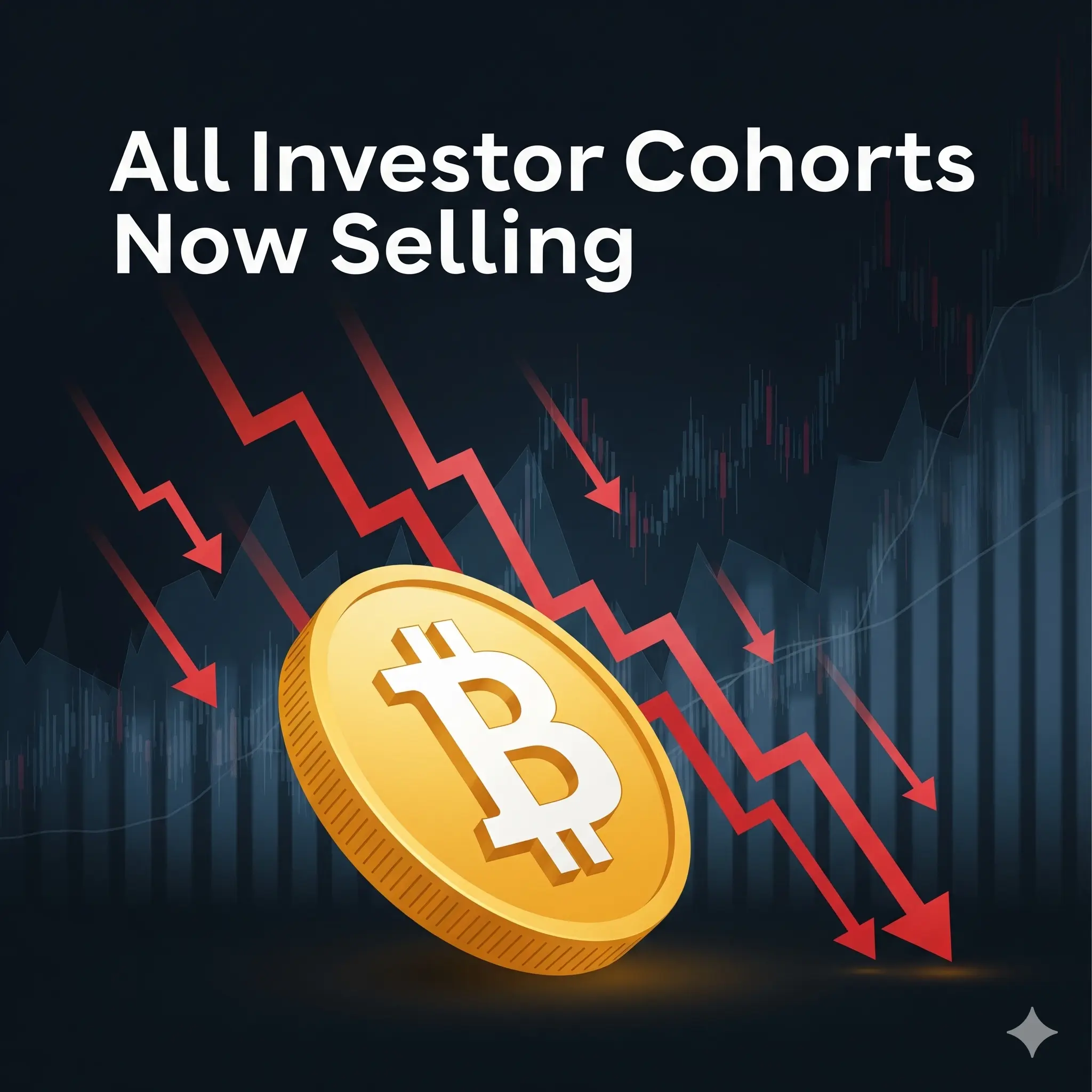 Bitcoin Market Flashes Red: Glassnode Data Reveals All Investor Cohorts Are Now Selling